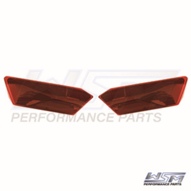 WSM L.E.D Tail Lights Polaris 1000 RZR - Red Lenses - 020-355