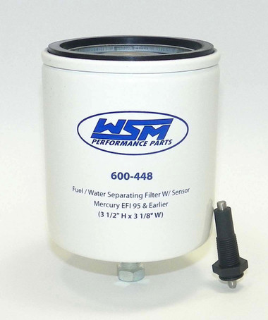 WSM FUEL WATER SEPARATOR MERCURY MARINER 150 - 250 HP 10 MICRON W SENSOR 600-448