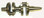 Johnson Evinrude 2 Cyl CrankShaft 1978-1992 14 Spline OE 0322928, 0328842 oos