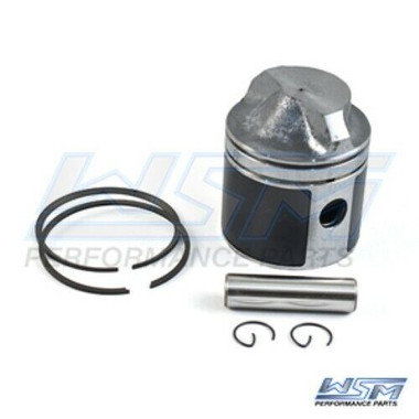 WSM Johnson / Evinrude 9.9 / 15 Hp Crossflow Piston Kit 1/2 OD Pin STD - 100-99K