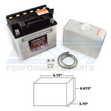 WSM Conventional Battery - 004-400, YB16CL-BFP, BTY-YB16C-LB-00, EU0-82110-09-00