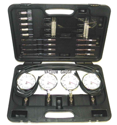 PRECISION 4 Cyl. Carburetor Synchronizer Kit With Plastic Case 999-250