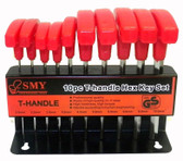 SMY - PRECISION - T-HANDLE HEX KEY SET METRIC 10PCS - 990-245