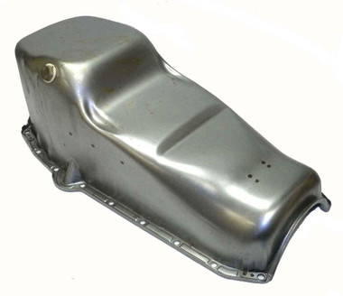Oil Pan, Left side Dipstick -S/B - 2 PC. RMS GM V-8 w/Splash Tray - SIL-6500