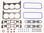 WSM Gasket Kit, Head 4.3L V6 262 CI. With Gen + Plastic S 501-212