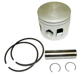 WSM Johnson / Evin 60-75 Hp 3 Cyl. Piston Kit 100-104-04K .010 OVER SIZE ONLY