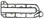 WSM Yamaha 60 / 70 Hp Exhaust Cover Gasket Inner '84-'08 523-10, 6H3-41112-A0-00