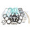 WSM MERCURY 6 CYL 2.5L HI PERFORMANCE GASKET KIT '91-'98 500-229, 27-814658A