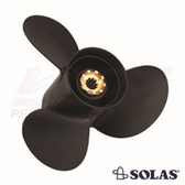 Solas Prop w/Hub MERC Alum 9.9-25HP (10.1X13) 3 Blade - 1211-101-13, 19640A40