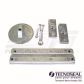 WSM Mercury Verado 4 /Optimax Aluminum Anode Kit 455-20814AL