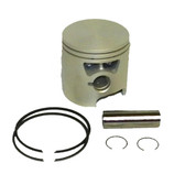 Piston Kit: Mercury 30-60 Hp .015 Over Size '94-'07, - 100-06-045K, 705-850026T