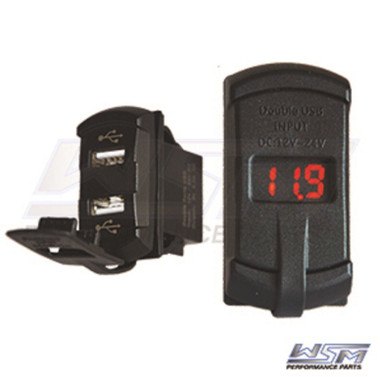 WSM DASHBOARD USB CHARGER: 35 X 20MM - 020-250