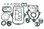 WSM Housing Gasket Kit Johnson / Evinrude 80 - 245 Hp 68-72 - 18-2668, 0981800