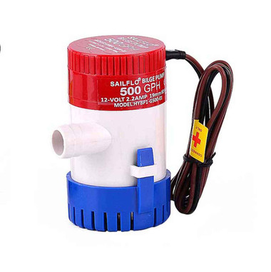 WSM Bilge Pump - 500 GPH - 3/4 in. hose - 1000-BP500