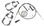 MERCRUISER ALPHA / GEN II LOWER SHIFT CABLE KIT W/ BELLOWS & GASKET 902-110 