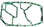 Mercury 50-70 Hp 3 cyl Base Gasket '80-'87, 510-25, 27-88451