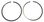 Johnson / Evinrude 18-35 HP Piston Ring Set 200-103-07, 0396377 .040 SIZE 3.04"