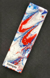 Acrylic Resin - Pair of 3/8" x 1-1/2" x 5" - Star Spangled Banner