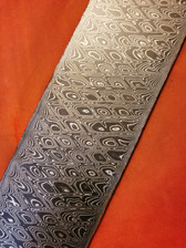 Alabama Damascus - Rattler Pattern Billet ADS9988-RAT -  0.165" thick