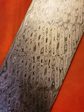 Alabama Damascus - Rattler Pattern Billet ADS9988-RAT -  0.140" thick