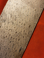 Alabama Damascus - Rattler Pattern Billet ADS9987-RAT -  0.145" thick