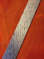 Alabama Damascus - Rattler Pattern Billet ADS9980-RAT -  0.145" thick