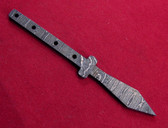 Alabama Damascus Spear Mini Blank / ADS-Mini Spear-DKB