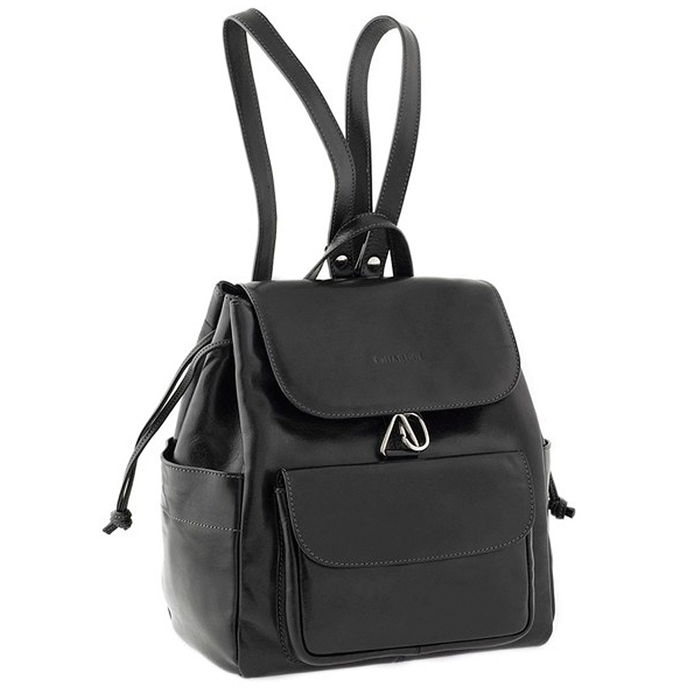Chiarugi Italian Leather Backpack - Black - Attavanti
