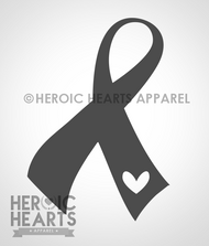 Ribbon Heart Decal