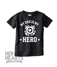 My Dad Is My Hero Coast Guard Onesie or Shirt