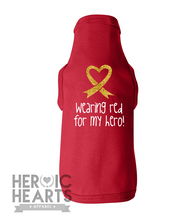 Wearing Red For My Hero Doggie Tee