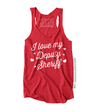 I Love My Deputy Sheriff Hearts Shirt