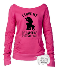 I Love My K9 Police Officer Shirt