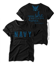 Though She Be Little Shirt - Navy