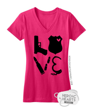 LEO Block Love Weapons Shirt