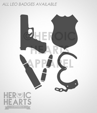 LEO Block Love Weapons Decal