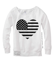 American Flag Heart Shirt