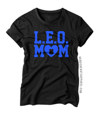 LEO Mom Heart Shirt