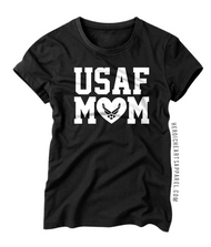 USAF Mom Heart Shirt
