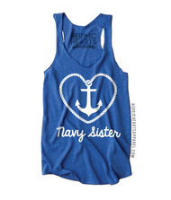 Heart Rope Anchor Navy Sister Top