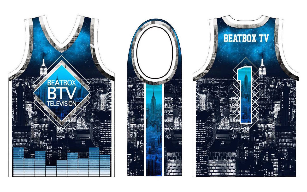 Btv New York Skyline Basketball Jersey Beatbox Television