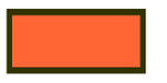 Hazardous Material Panel - Blank Orange - Tagboard with Adhesive