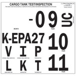 Cargo Tank Inspection Markings Decal