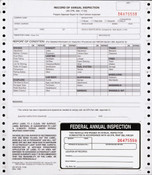Annual Inspection Report with Decal Continuous -2 ply