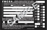 Annual Inspection Decal - Bilingual English/Spanish