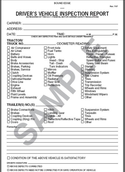 Missouri Safety Inspection >> Daily Vehicle Inspection Book 2 Ply Detailed Carbon Missouri Safety Inspection >> Daily Vehicle Inspection Book 2 Ply Detailed Carbon