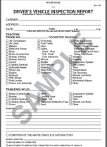 Daily Vehicle Inspection Book -2 ply Detailed Carbon