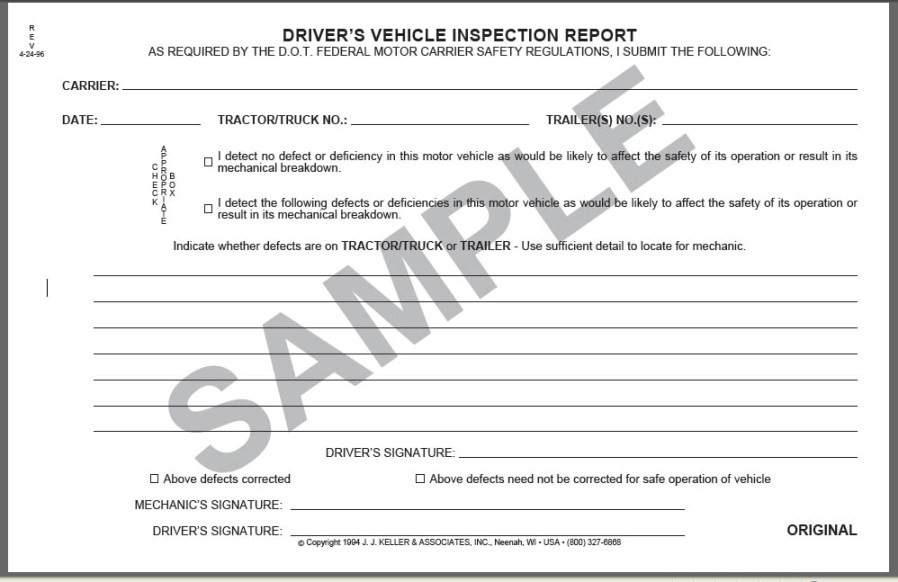 Missouri Safety Inspection >> Daily Vehicle Inspection Book 3 Ply Simplified Carbonless Missouri Safety Inspection >> Daily Vehicle Inspection Book 3 Ply Simplified Carbonless