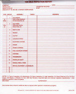 Vehicle Inspection and Maintenance Record