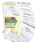 Confidential All-In-One Driver Qualification Packet - 1-Ply, Single Copy, 9-1/2" W x 11-3/4" L